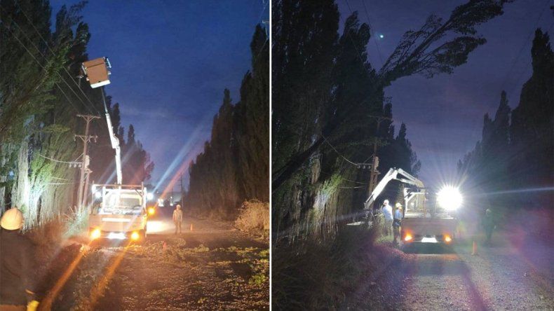Por fuertes ráfagas de viento se cortó la luz en localidades de Río Negro y Neuquén | LM Neuquen Por fuertes ráfagas de viento se cortó la luz en localidades de Río Negro y Neuquén