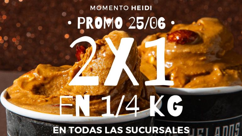 Las heladerías Heidi trae una promoción imperdible este miércoles 25