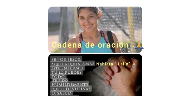 Cadenas de oración por joven jugadora de Pacífico y la selección neuquina