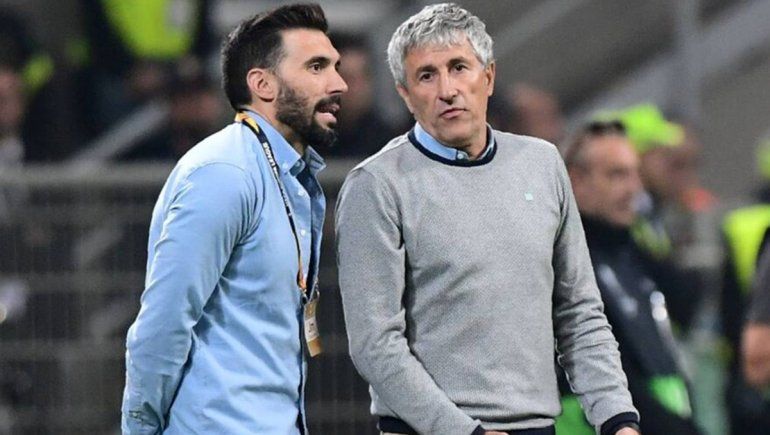 Eder Sarabia era ayudantes de Setién cuando dirigía a Messi en Barcelona