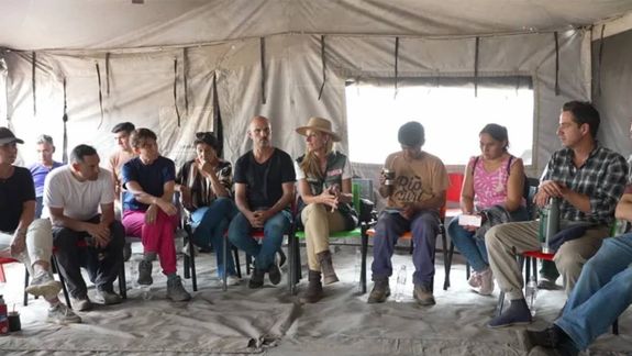 Incendio en Valle Magdalena: el gobierno brindó información a las comunidades