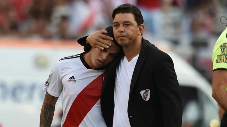 Juanfer Quintero y Marcelo Gallardo, juntos en River Juanfer Quintero y Marcelo Gallardo, juntos en River