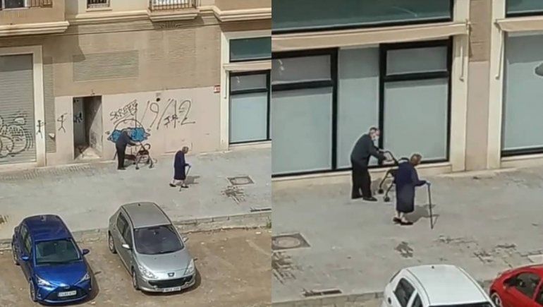 Viral en TikTok: paseo de ancianos narrado como la Fórmula 1