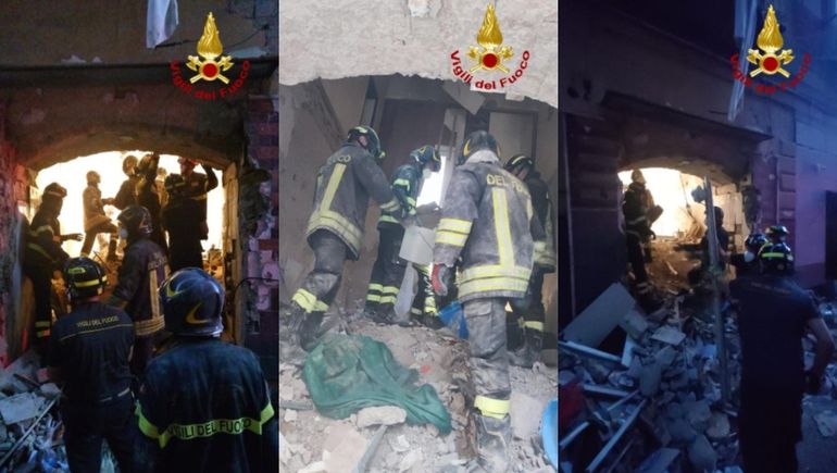 Los Bomberos rescataron a una mujer que había quedado bajo los escombros del restaurante de Nápoles luego de la explosión. Los Bomberos rescataron a una mujer que había quedado bajo los escombros del restaurante de Nápoles luego de la explosión.