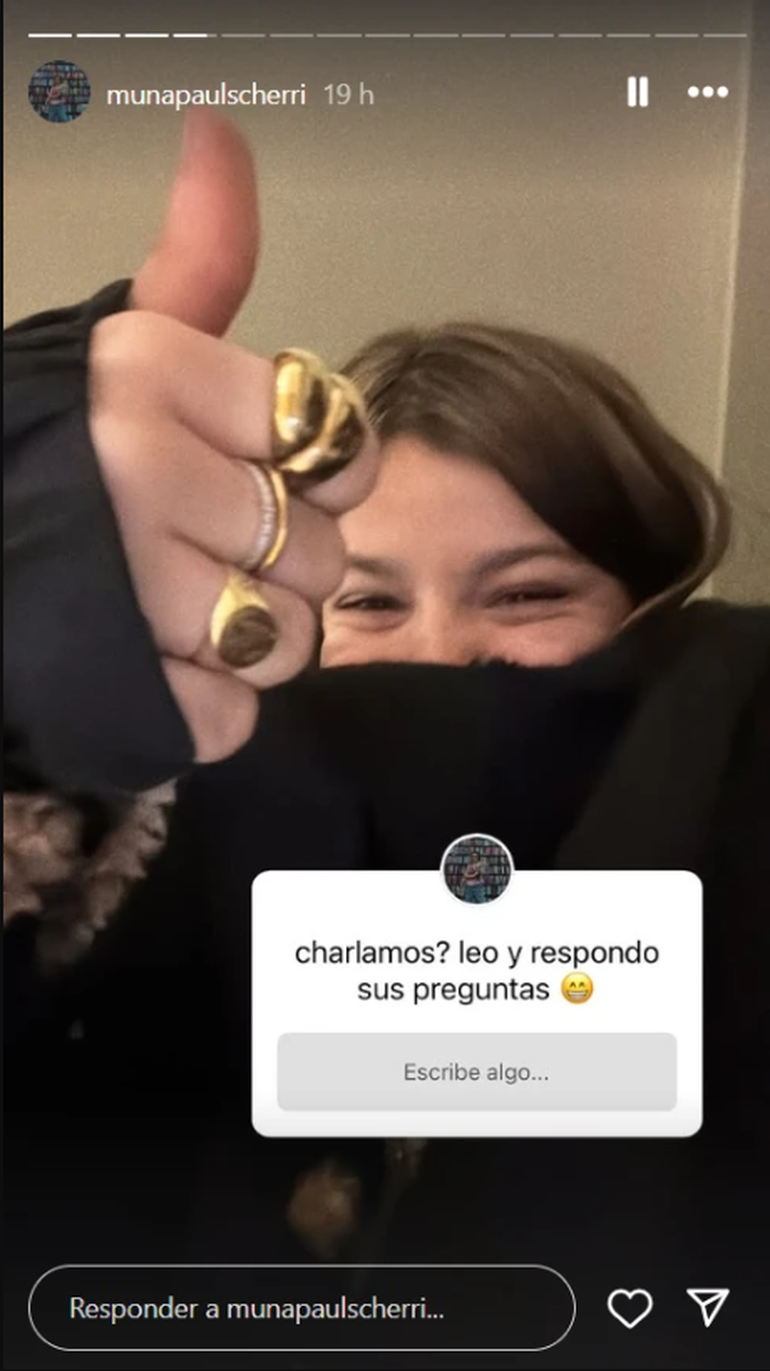 Muna, hija de Agustina Cherri y su posteo en redes sociales. Muna, hija de Agustina Cherri y su posteo en redes sociales.