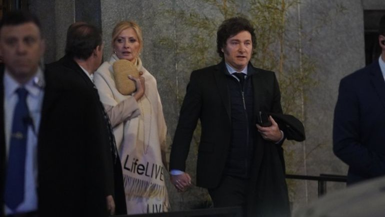 Yuyito González y Javier Milei Yuyito González y Javier Milei