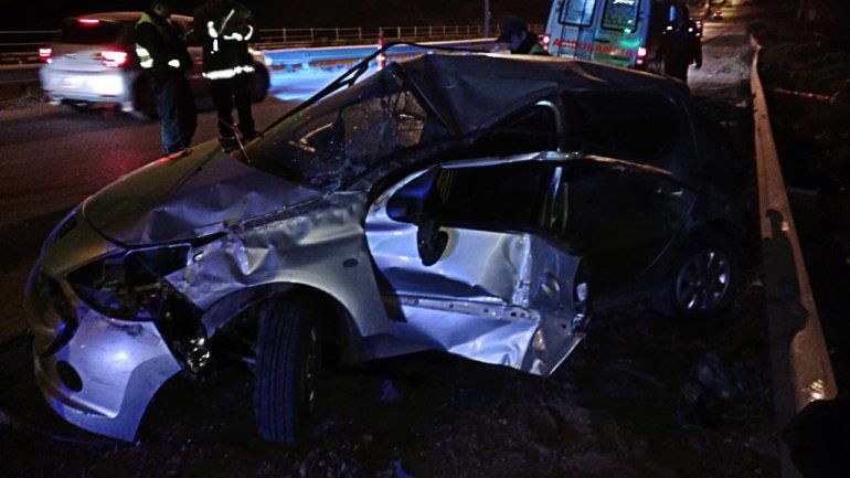 Perdió el control y volcó en la Ruta 7: dos heridos