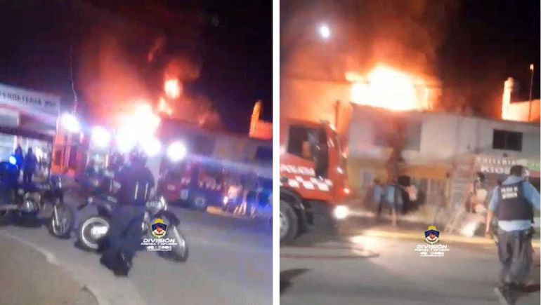 En Nochebuena, los bomberos apagaron un incendio y salvaron a tres perritos