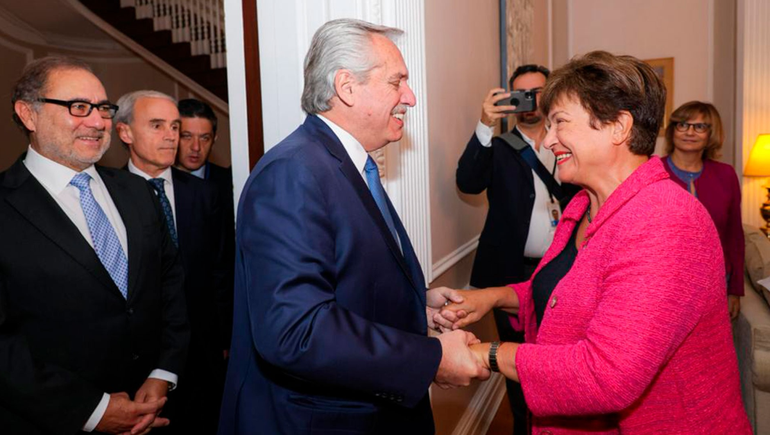 Alberto Fernández se reunió con Georgieva en Nueva Delhi