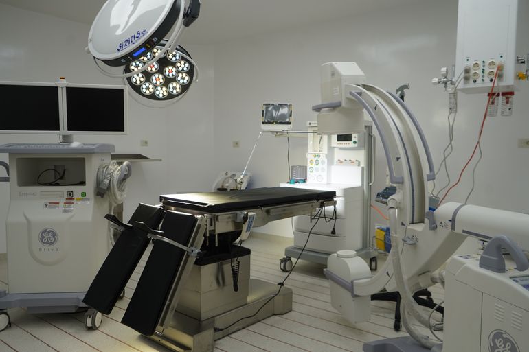 El interior del nuevo hospital de San Martín de los Andes.