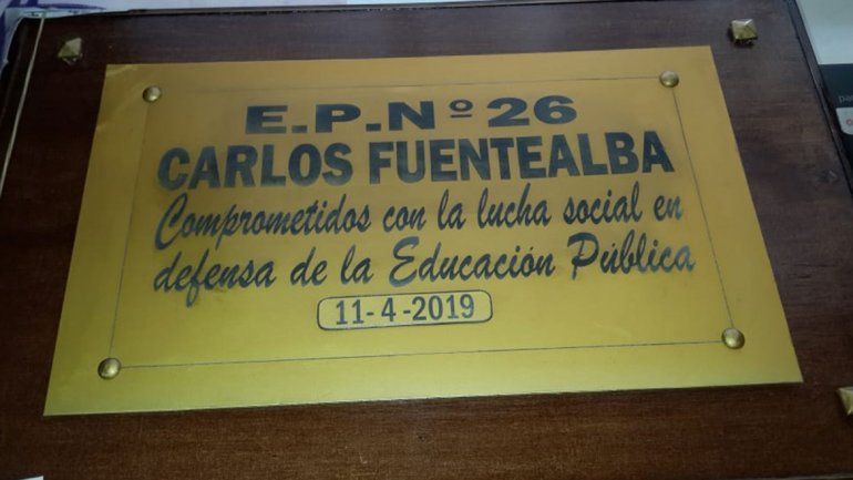 La placa se colocará oficialmente el próximo 11 de abril.