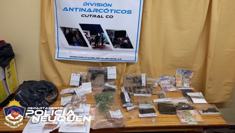 La banda narco que operaba en la comarca petrolera fue desbaratada por la Policía.