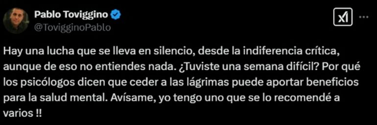Pablo Toviggino apuntó con Raúl Cascini Pablo Toviggino apuntó con Raúl Cascini