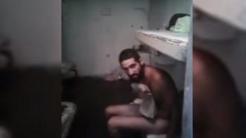 Video: el doble femicida actúa como un gato 