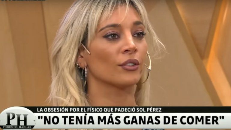 Sol Pérez reveló que tuvo problemas alimenticios: Yo tomaba agua hasta que me empecé a desmayar