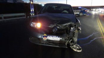 fuerte choque en el rulo de la autovia norte y ruta 7