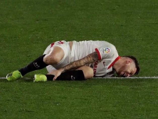 El dolor de Lucas Ocampos: Me han destrozado la pierna