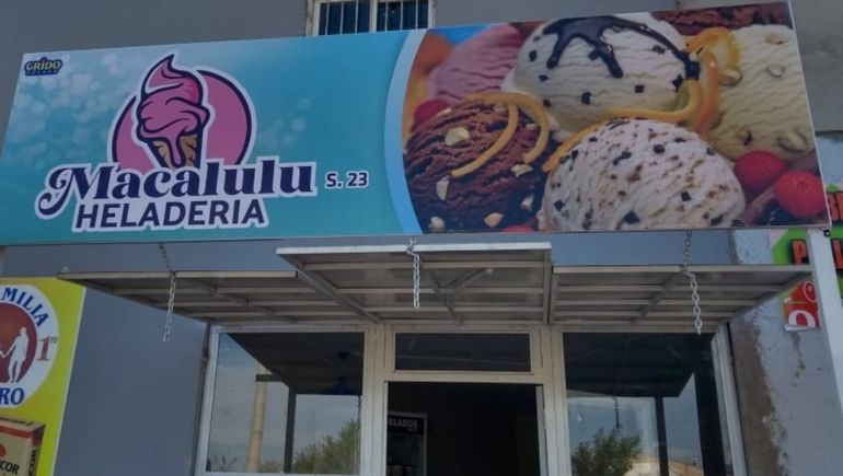 La heladería Macalulu sufrió un intento de robo.