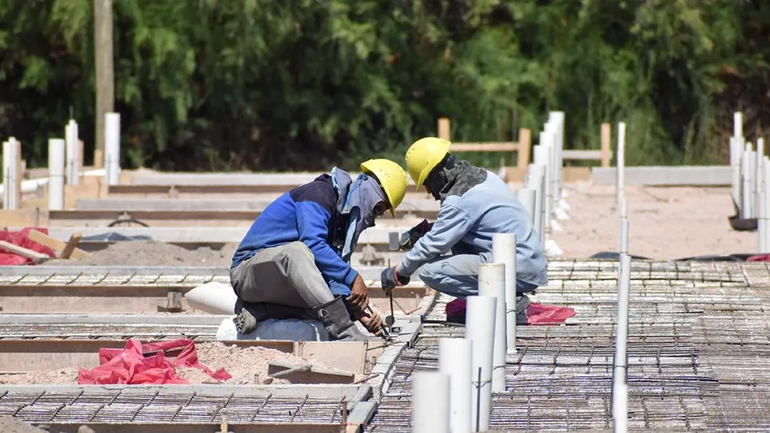 La construcción con una leve suba en Neuquén