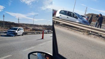 ruta 7: se le abrio el capot, perdio el control del auto y choco ruta 7: se le abrio el capot, perdio el control del auto y choco