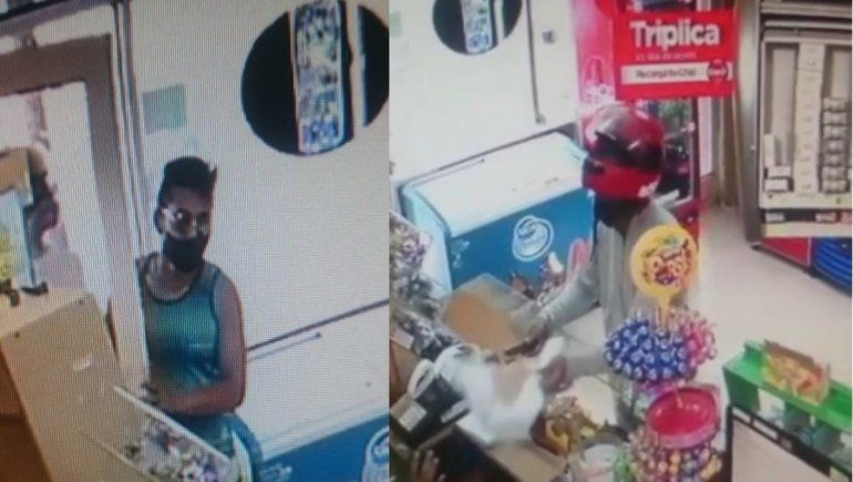 Armados robaron un kiosco, quedaron filmados y los atraparon