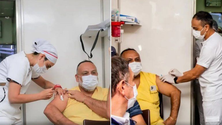 Se vacunó contra el coronavirus pero dos imágenes generaron un escándalo en redes sociales | Foto: Gobierno de La Rioja