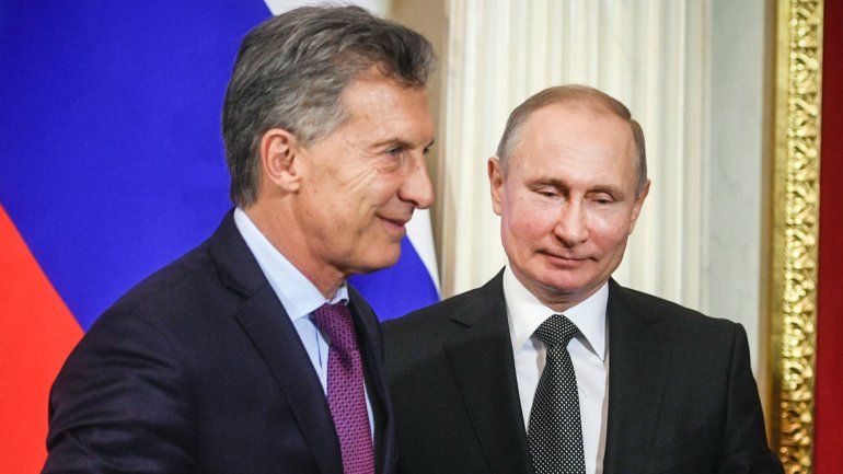 Presidentes. Mauricio Macri y Vladimir Putin se vieron en Moscú.