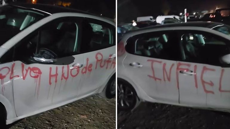 El mensaje se robó las miradas en la noche de Halloween.