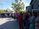 Los trabajadores del Hospital cumplieron la primera jornada de la huelga de 72 horas.