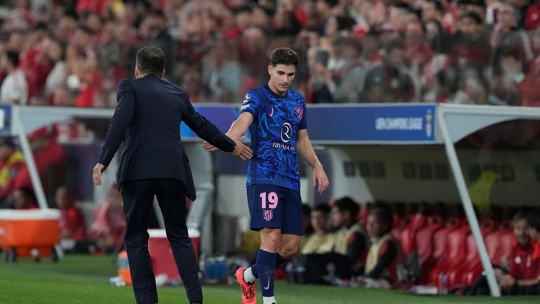 Julián Álvarez y el Cholo Simeone Julián Álvarez y el Cholo Simeone