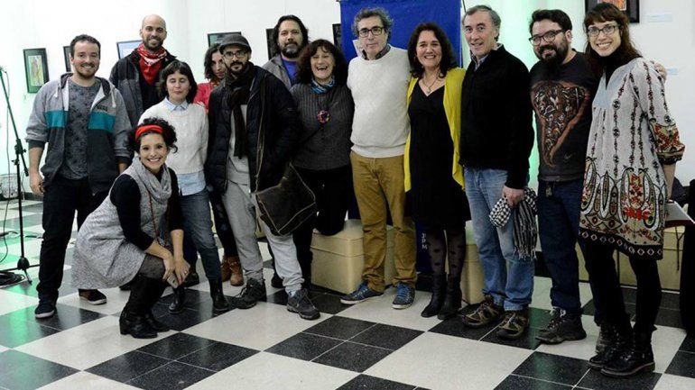 El equipo que participó en la Feria de Editoriales
