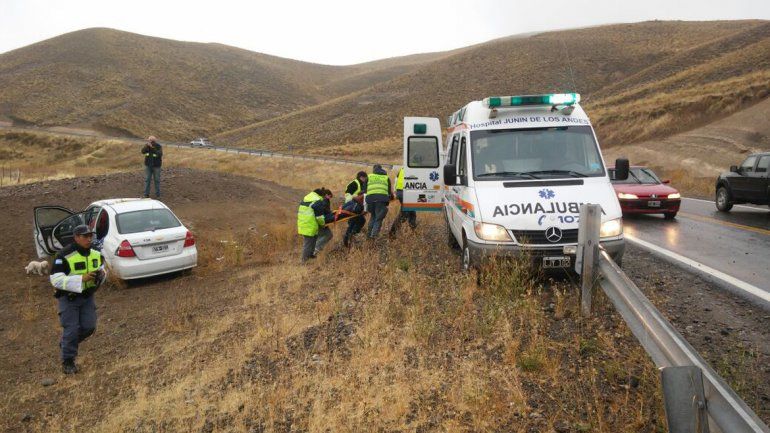 Una mancha de gasoil provocó dos accidentes en menos de dos horas cerca de Junín