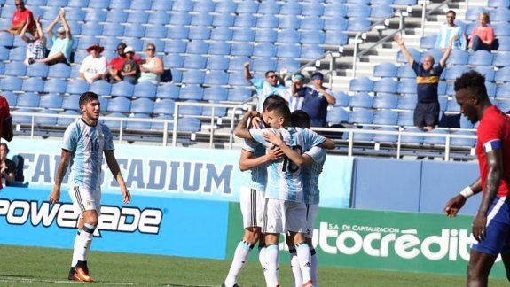 La Selección olímpica venció por 3 a 1 a Haití en el segundo amistoso