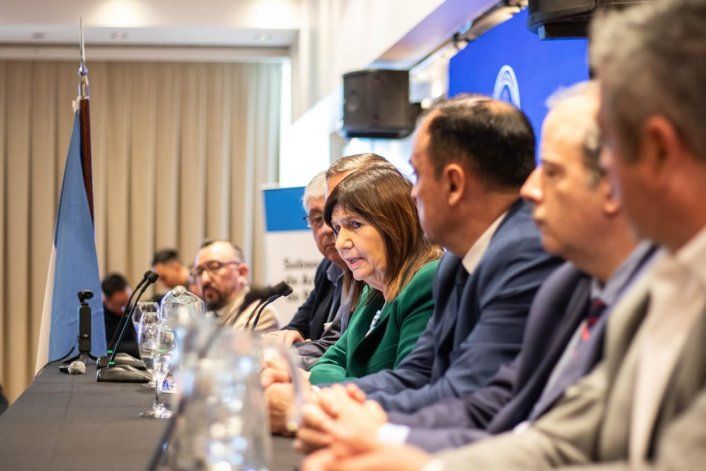 La ministra de Seguridad Patricia Bullrich en el encuentro de Bariloche / Prensa Ministerio Seguridad