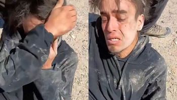 Feroz golpiza a un ladrón en Las Grutas / Foto Captura Feroz golpiza a un ladrón en Las Grutas / Foto Captura