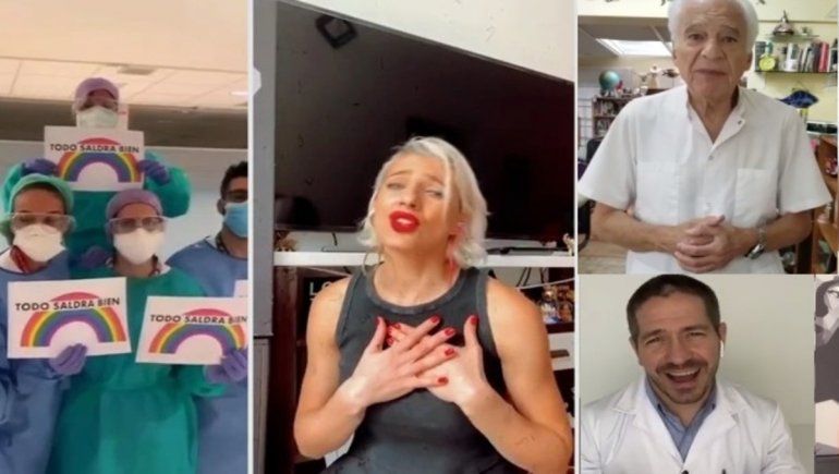 Tamara Bella volvió con la versión argenta de We are the world con personal sanitario