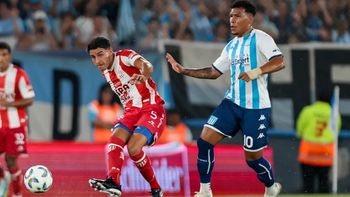 Joaquín Mosqueira fue el autor del gol en la derrota de Racing. Joaquín Mosqueira fue el autor del gol en la derrota de Racing.