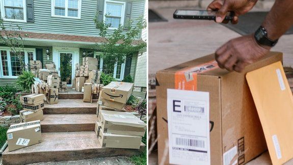 Viral: mujer recibió por error más de 150 cajas de Amazon y decidió donarlas.