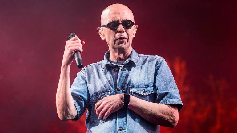 El Indio solari durante su último recital en Olavarría.&nbsp; 