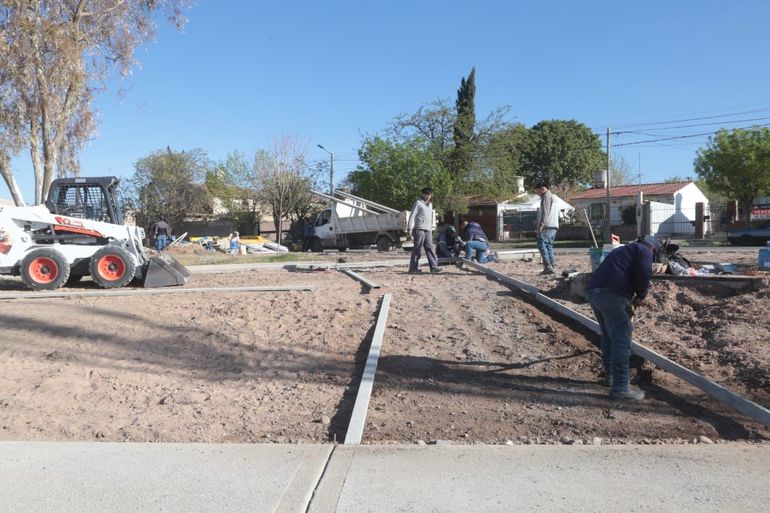 La plaza de Boca pronto lucirá totalmente renovado en Neuquén