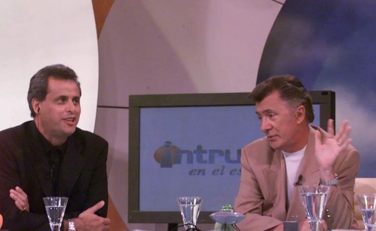 Jorge Rial junto a Lucho Avilés, con quien trabajó en Indiscreciones. Jorge Rial junto a Lucho Avilés, con quien trabajó en Indiscreciones.