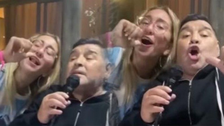Se filtró un video de Maradona de joda en plena pandemia