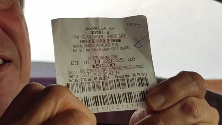 La jugada con la que un posadeño ganó el Quini 6 y se convirtió en millonario.