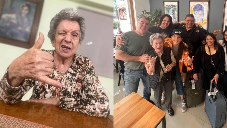 Bety despidiendo huéspedes del hostel, junto a Carlos, Germán y Julieta. Bety despidiendo huéspedes del hostel, junto a Carlos, Germán y Julieta.