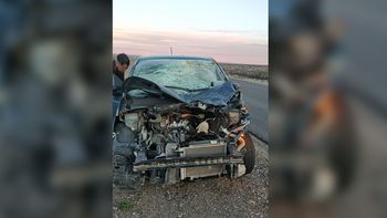 Chocaron contra un caballo suelto sobre la Ruta 22.