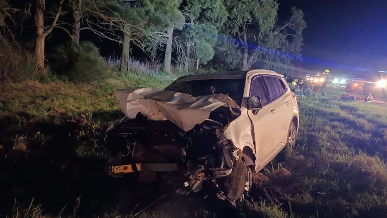 Así quedó el vehículo en el que se trasladaba Briner. Así quedó el vehículo en el que se trasladaba Briner.