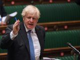 El primer ministro británico, Boris Johnson, en el Parlamento, Londres, Gran Bretaña, 16 junio 2021.UK Parliament/Jessica Taylor/Entregada vía REUTERS