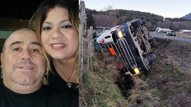 La mujer del camionero lo despidió de una forma muy emotiva.