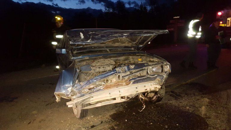 Cuatro heridos tras un choque sobre la Ruta 40