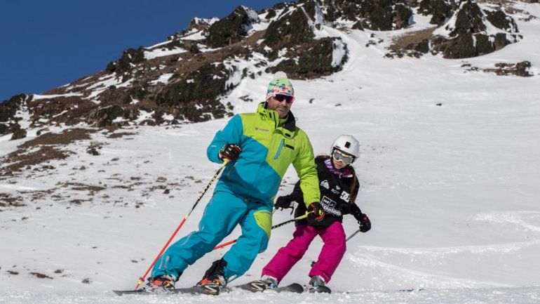 Los centros de esquí tuvieron un repunte en la actividad en estos días.